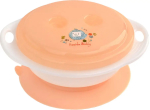 Фотография товара Тарелка Pituso детская на присоске с крышкой, 270 мл, оранжевая