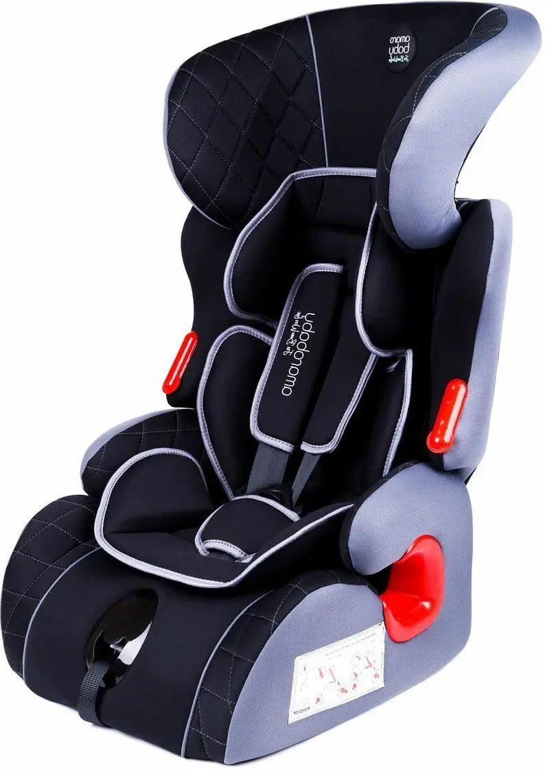 Автокресло детское Amarobaby Big trip, группа 1-3, черное, серое