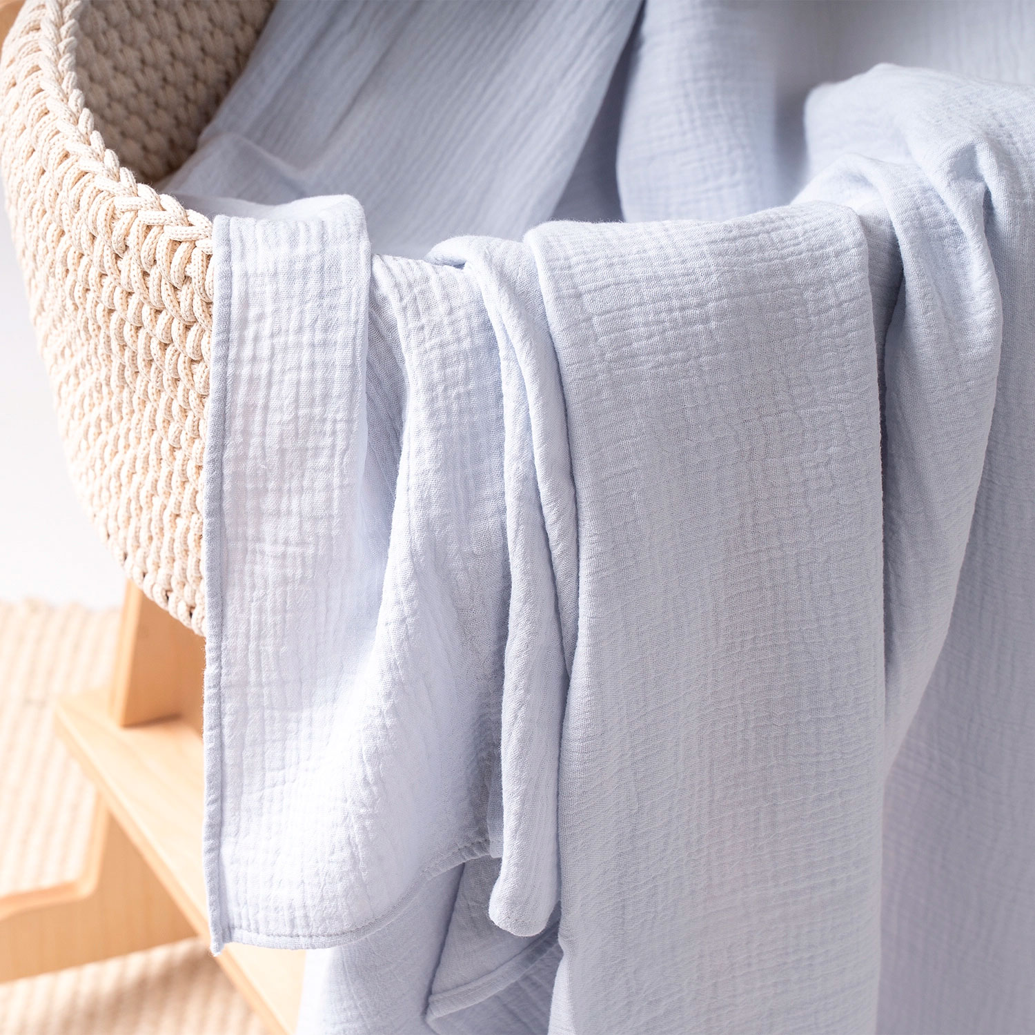 Фотография товара Пелёнка детская (Голубая пастель) т.з.Perina