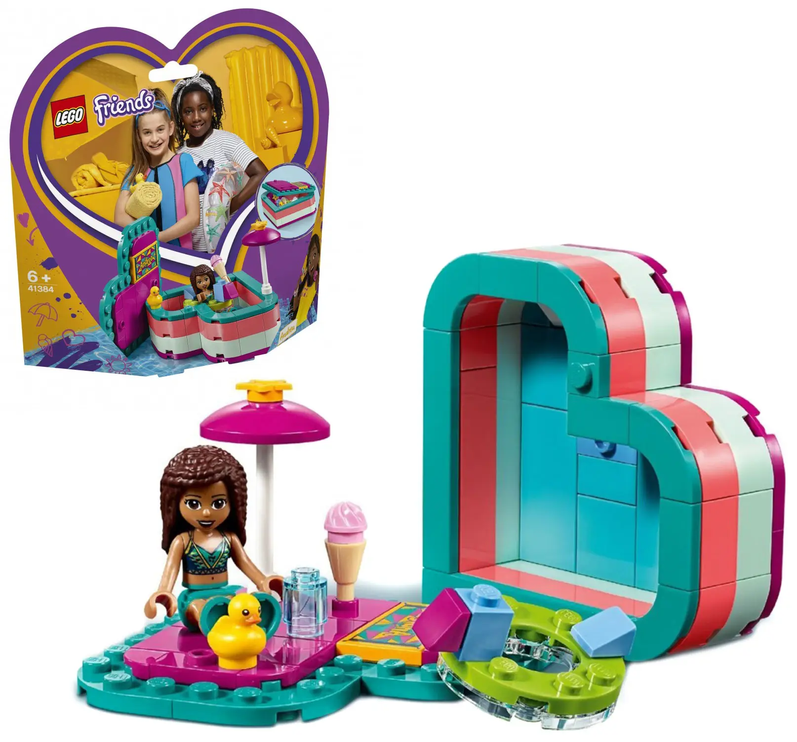 Конструктор LEGO Friends 41384 Летняя шкатулка-сердечко для Андреа