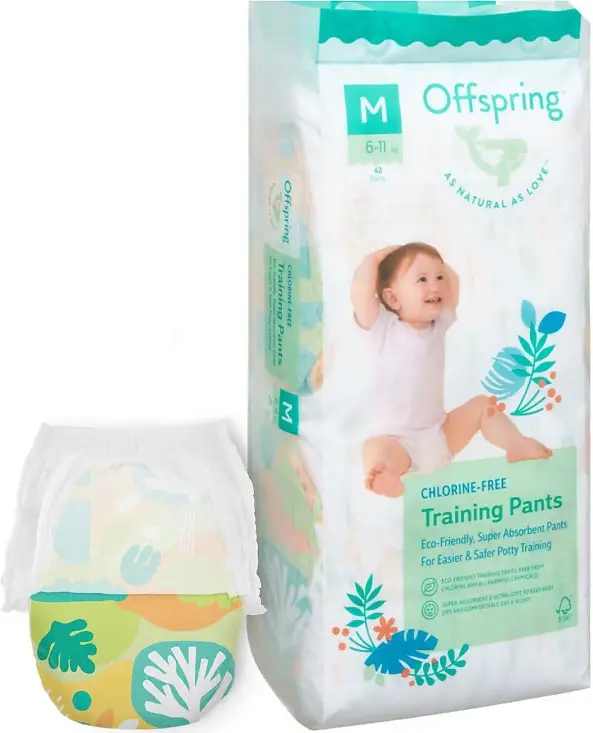 Трусики-подгузники Offspring, размер M, 6-11 кг, 42 шт, расцветка Лес