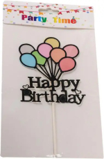 Фотография товара Топпер Страна Карнавалия Счастливого дня рождения, шары,  22х10 см