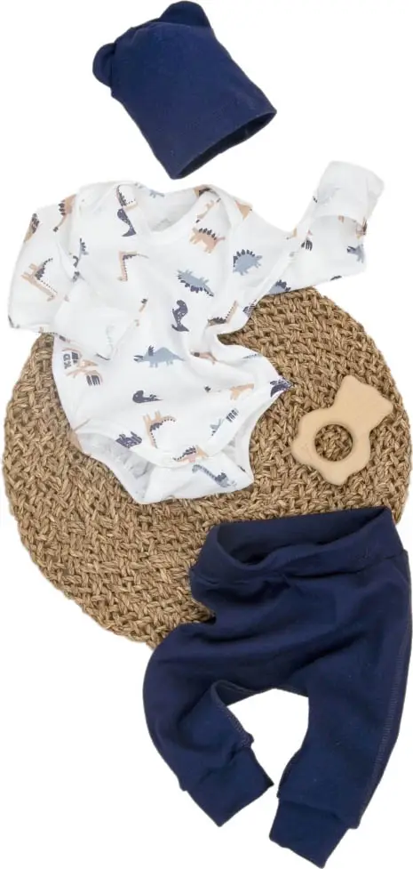 Комплект 3 предмета KiDi Kids, Малыш Хрустик-3, темно-синий, р. 18, рост 56-62 см