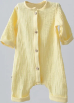 Фотография товара Комбинезон-слип KiDi Kids, муслин, желтый, р. 16 рост 50-56 см