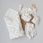 Комплект на выписку 5 предметов KiDi Зайкин плед лето 50-56