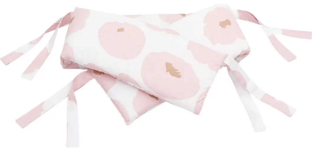 Бортик в кроватку Happy Baby, розовый