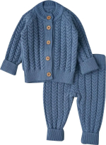 Фотография товара Костюм Косы Little Star, р. 68, индиго, кофточка, штаны