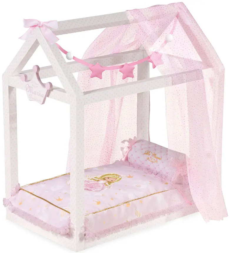 Кроватка для куклы с аксессуарами DeCuevas Toys серии Мария 55 см