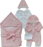 Фотография товара Комплект на выписку персиковый, Bunnyphant, 0317