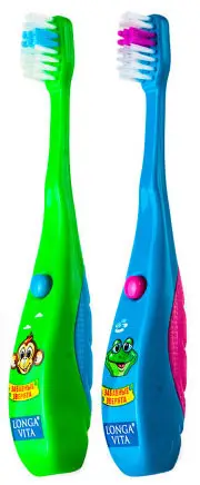 Зубная щетка Longa Vita Забавные зверята F-85С в ассортименте