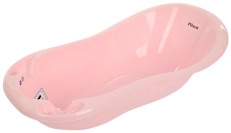 Ванночка для купания Pituso Ronda слив, термометр, розовый 101 см