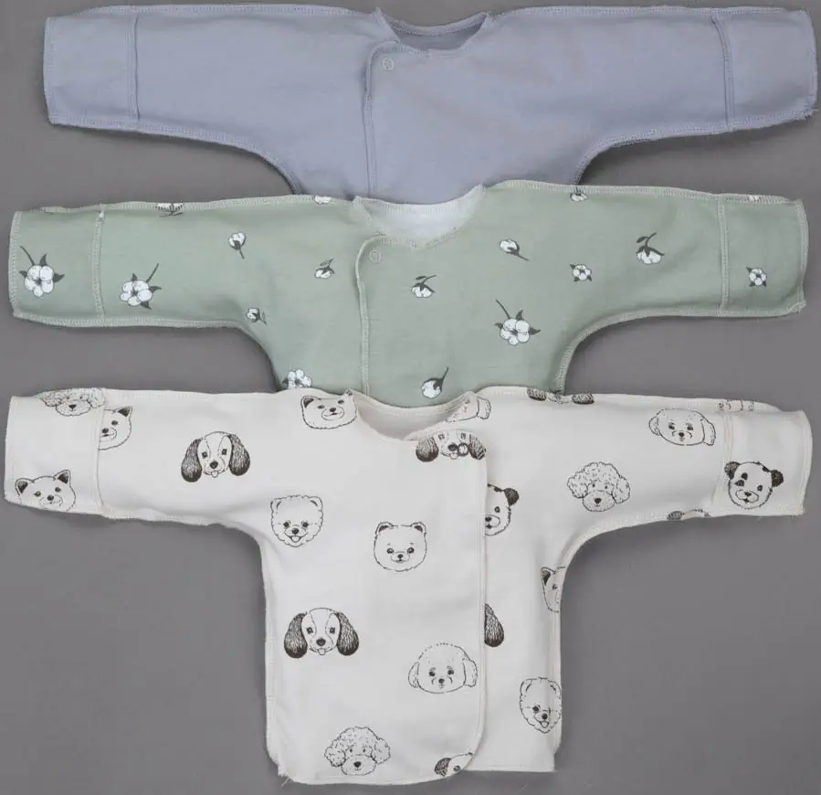 Распашонка KiDi Kids, Мягкий Хлопок, 3шт, р. 20, рост 62-68 см