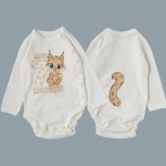 Фотография товара Боди асим Little Star Рысенок! 7 месяцев интерлок крем 62