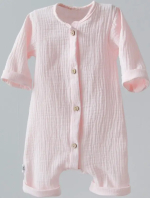 Фотография товара Комбинезон-слип KiDi Kids, муслин, розовый, р. 20 рост 62-68 см