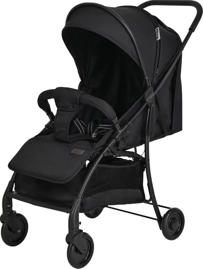 Коляска детская Pituso Libro прогулочная, Black, чехол на ножки
