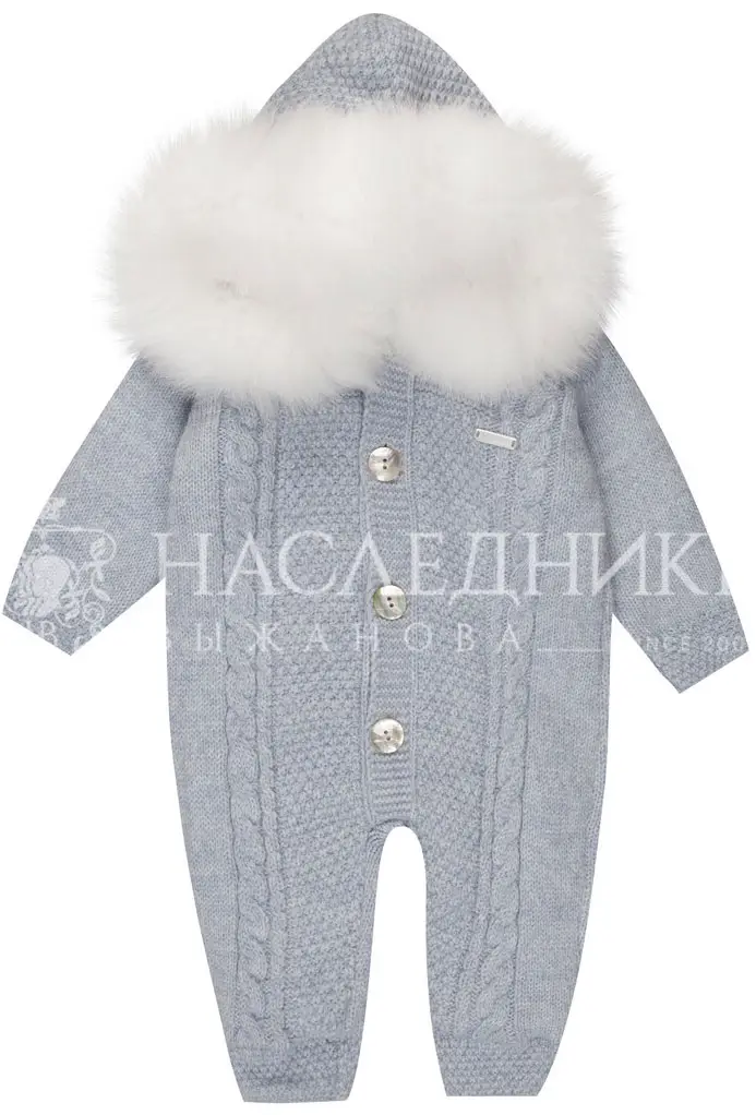 Комбинезон с капюшоном Наследник Выжанова голубой 68