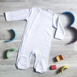 Комбинезон Mjolk Sleep and Play White швы наружу 62