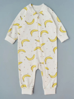 Фотография товара Комбинезон Little Star Бананы интерлок, крем 68