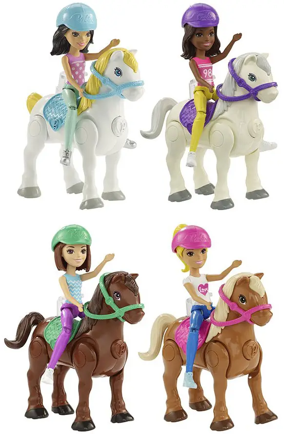 Набор Barbie Пони и кукла, серия В движении в ассортименте
