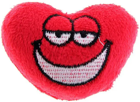 Магнит сердце рожица с улыбкой