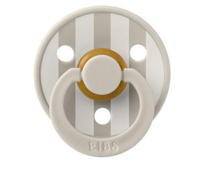 Фотография товара Пустышка латексная BIBS Studio Colour - Block - Sand Ivory, 0+ мес.