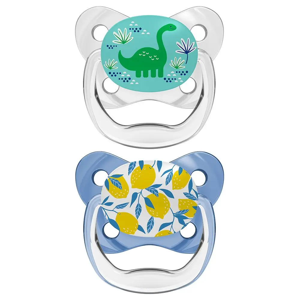 Пустышка силиконовая Dr.Brown's PreVent Бабочка PV22402-GBX 2шт 6-18 месяцев