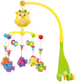 Фотография товара Музыкальный мобиль Рыбки Pituso, пульт, свет, звук, батарейки 2АА, цвета в ассортименте