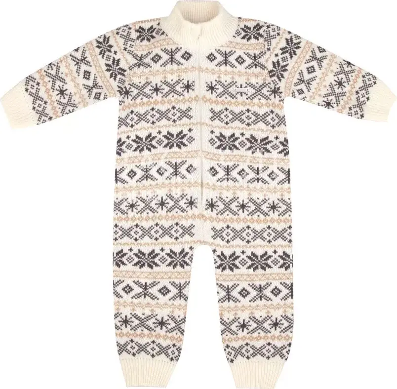 Комбинезон на молнии Скандинавия, р. 74-80, цв. серо-бежевый 