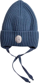 Фотография товара Шапка Наследник Выжанова зимняя с утеплителем на завязках, р. 36-38, цвет синий
