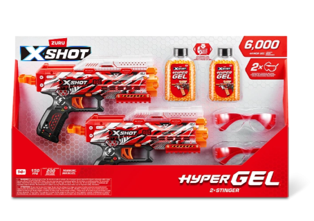 Фотография товара Икс Шот 2 Бластера HYPER GEL PISTOL с акс. X-SHOT