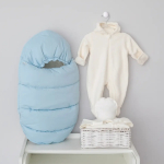 Фотография товара Комплект на выписку KiDi 5 предметов Зефир, зимний, голубой 18, 56-62 см