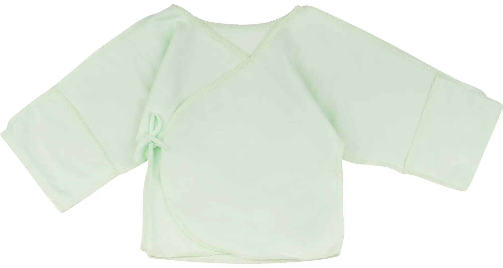 Распашонка Фабрика Бамбук на завязках пенье салатовый 62