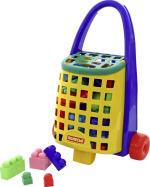 Фотография товара Забавная тележка, конструктор Великан Полесье, 36 элементов