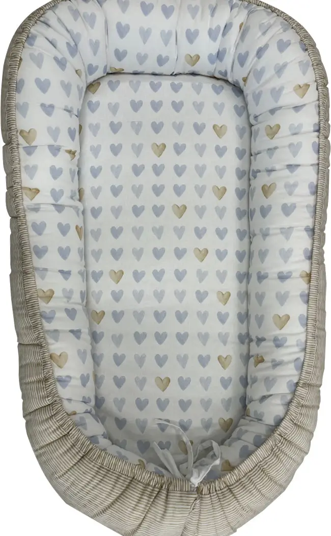 Подушка-гнездышко Мышки на облачке, цвет кофейный