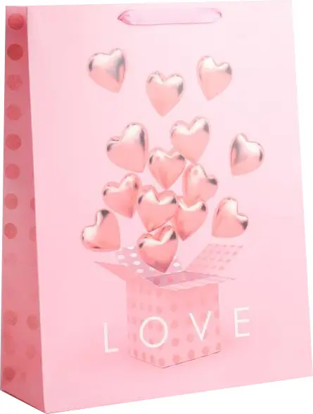 Пакет ламинированный вертикальный LOVE, 31х40х11,5 см, 5187562