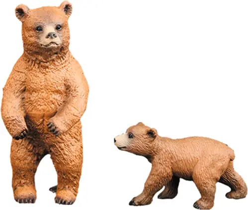 Набор фигурок животных серии Мир диких животных Семья бурых медведей Masai Mara, 2 предмета