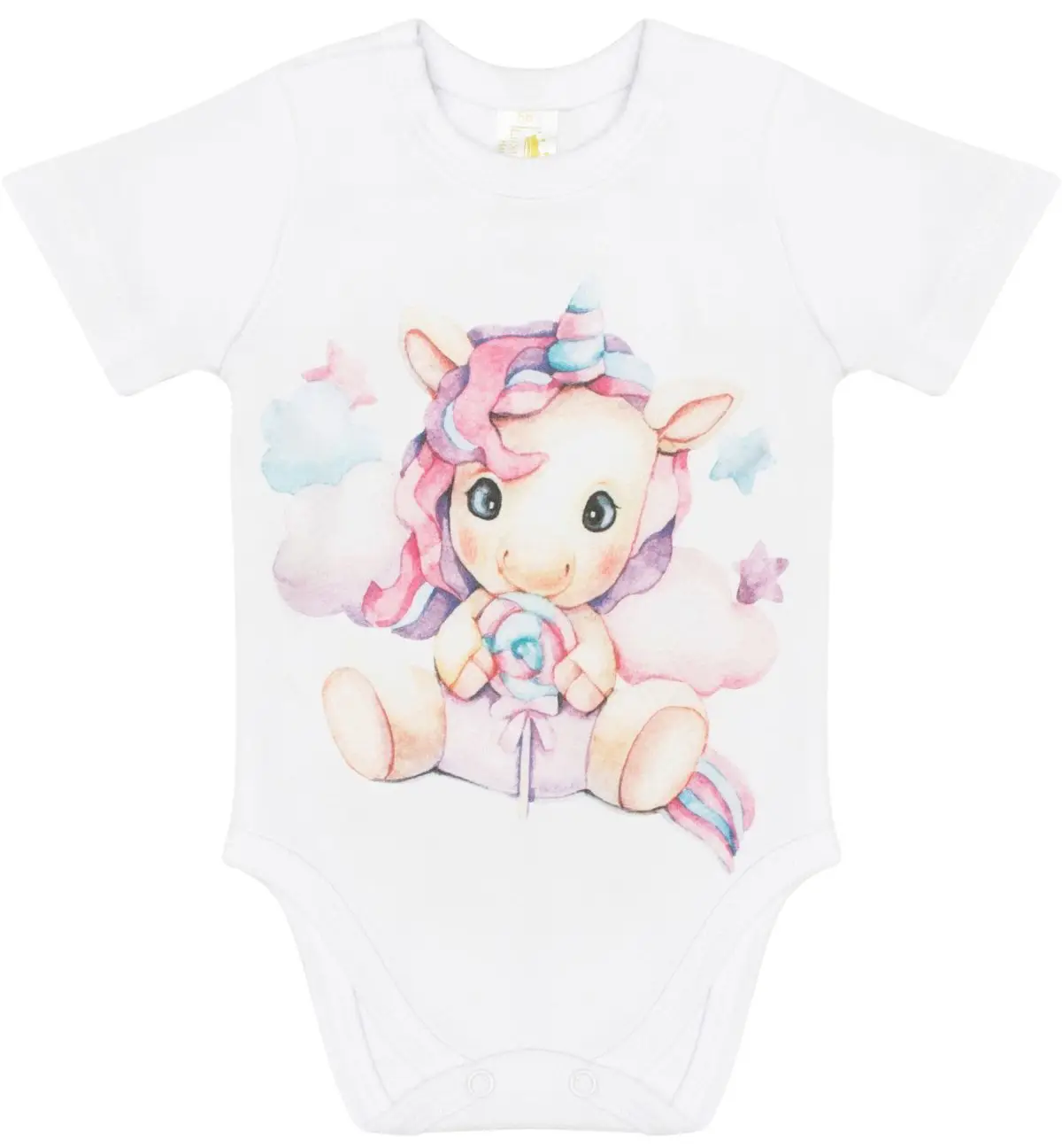 Боди с коротким рукавом Luxury Baby Единорожка 74