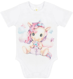 Боди с коротким рукавом Luxury Baby Единорожка 74