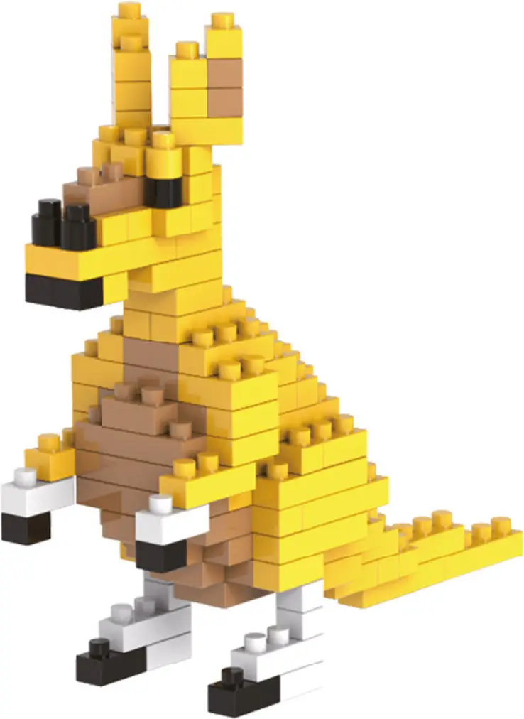 Конструктор пластиковый №03 Кенгуру Поделкин, 125 элементов