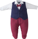 Фотография товара Комплект 2 предмета Юный Джентльмен-1, р. 18, рост 56-62 см, темно-синий