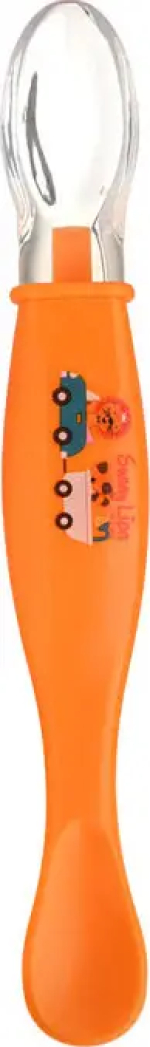 Фотография товара Ложка силиконовая Pituso, размер S, оранжевая