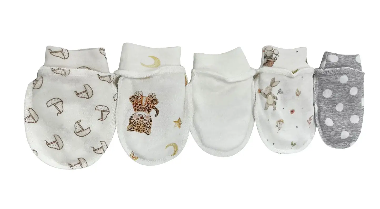 Антицарапки Little Star для мальчика комплект интерлок крем №3 5 пар 56 0 мес