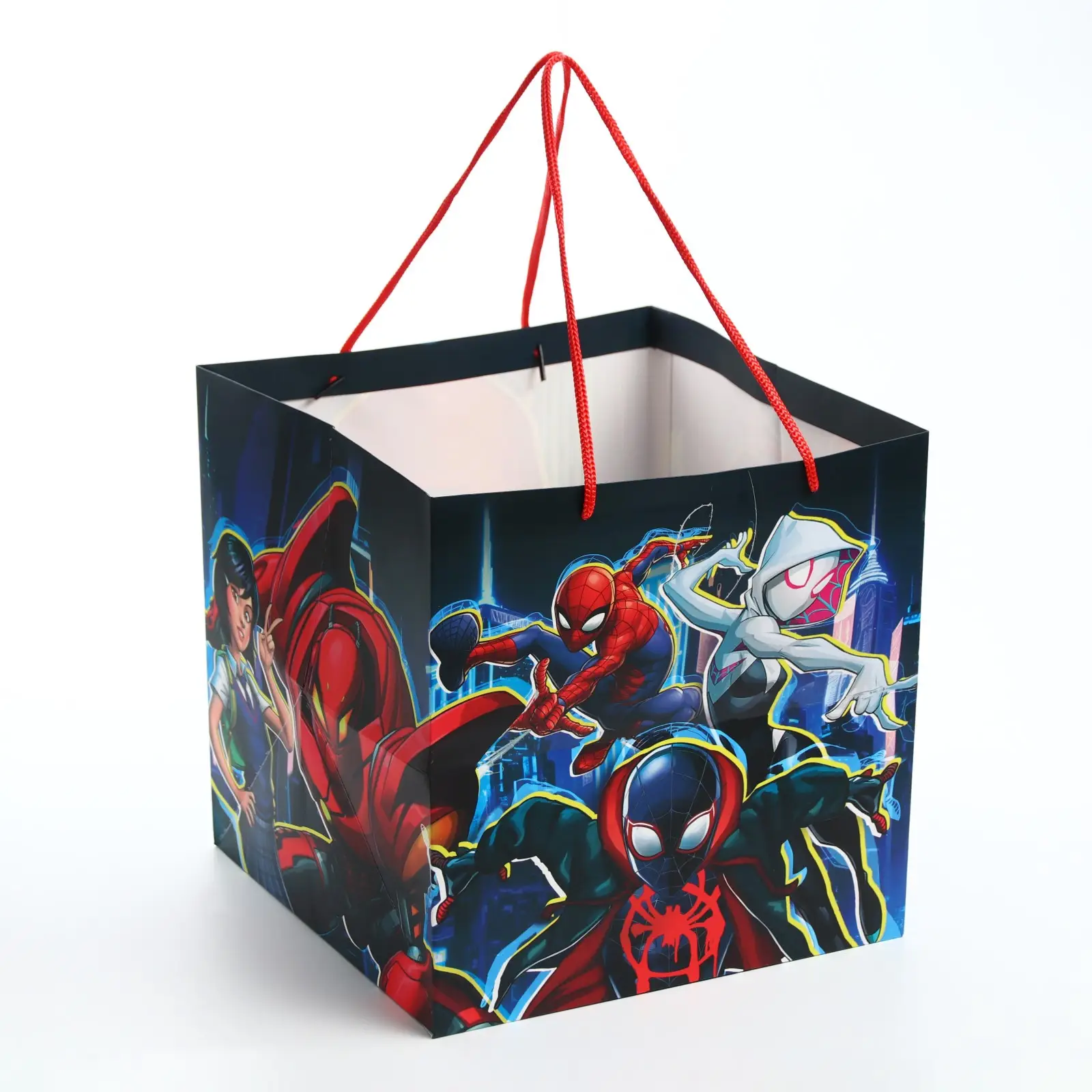 Пакет подарочный Человек-паук, 30х30х30 см, 10264282