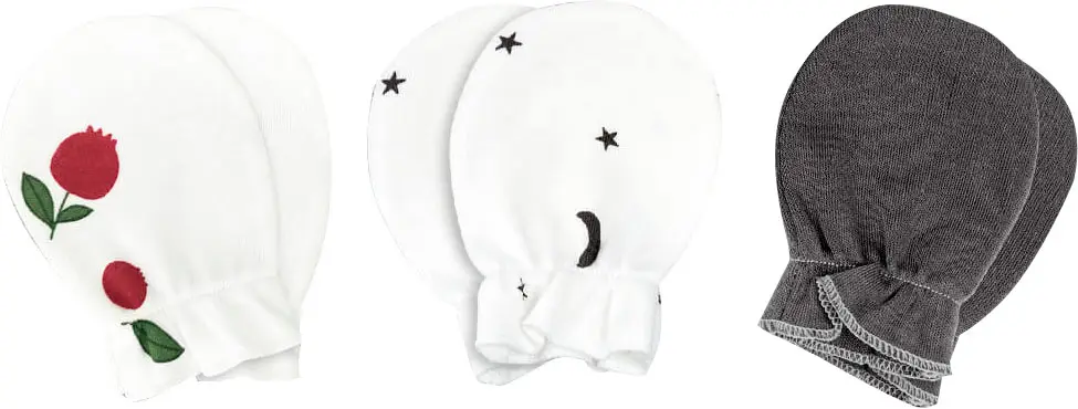 Рукавички-антицарапки Mjolk, Брусника, Steel Grey, Ночное Небо, сет из 3х пар