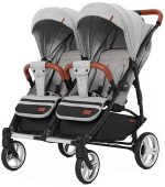 Фотография товара Коляска для двойни Carrello Connect (2 в 1) Rock Gray