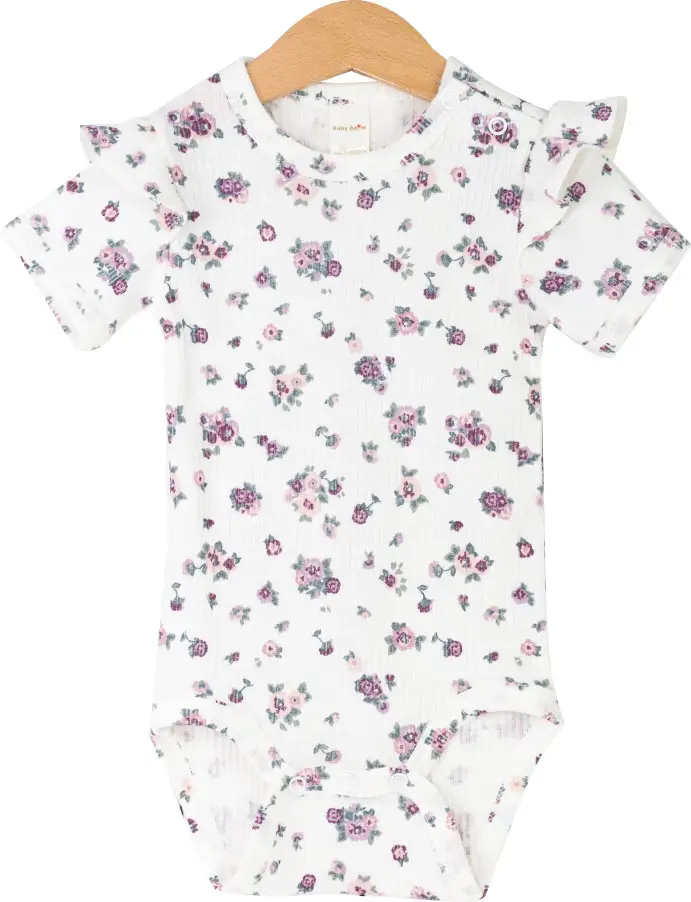 Боди сиреневые цветочки, лапша, р. 86, Б112/18-И 