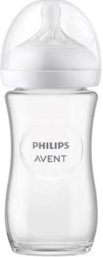 Фотография товара Бутылочка для кормления Natural Response Philips Avent, 240 мл, стекло, арт. SCY933/01
