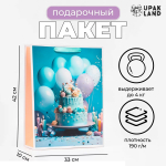 Фотография товара Пакет ламинированный вертикальный Торт, 33х42х10 см, 10321697