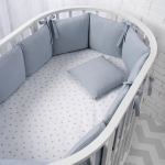 Фотография товара Защита для детской кроватки Perina Soft Cotton Голубой