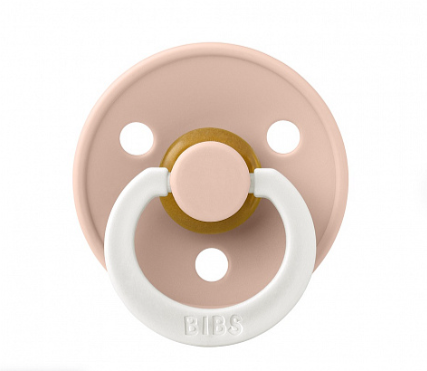 Фотография товара Пустышка латексная ночная BIBS Colour Glow - Blush, 18+ мес.